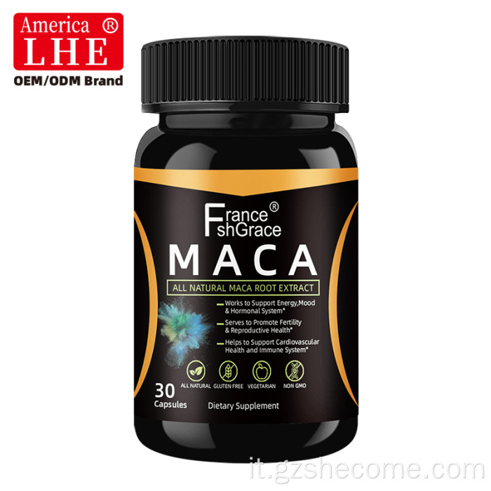 Capsule di Maca Stamina di supporto per pillola per l'ingrandimento del pene di Shecome